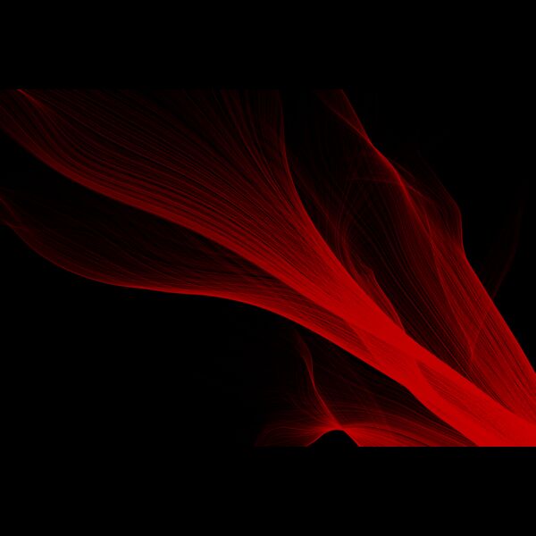 abstract smooth red light streak wave background abstract red fractal wave technology background Thumbnail