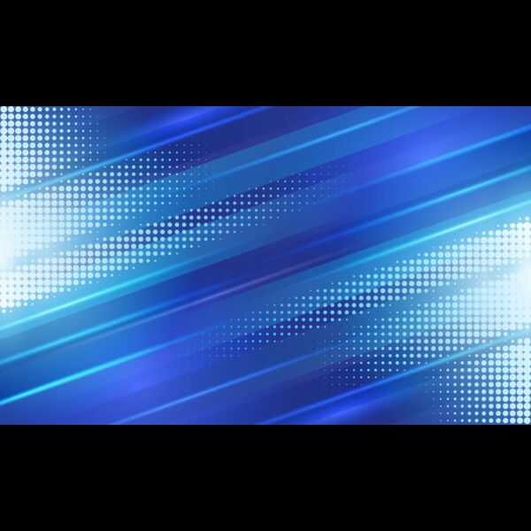 Blue diagonal geometric stripe with halftone background Thumbnail